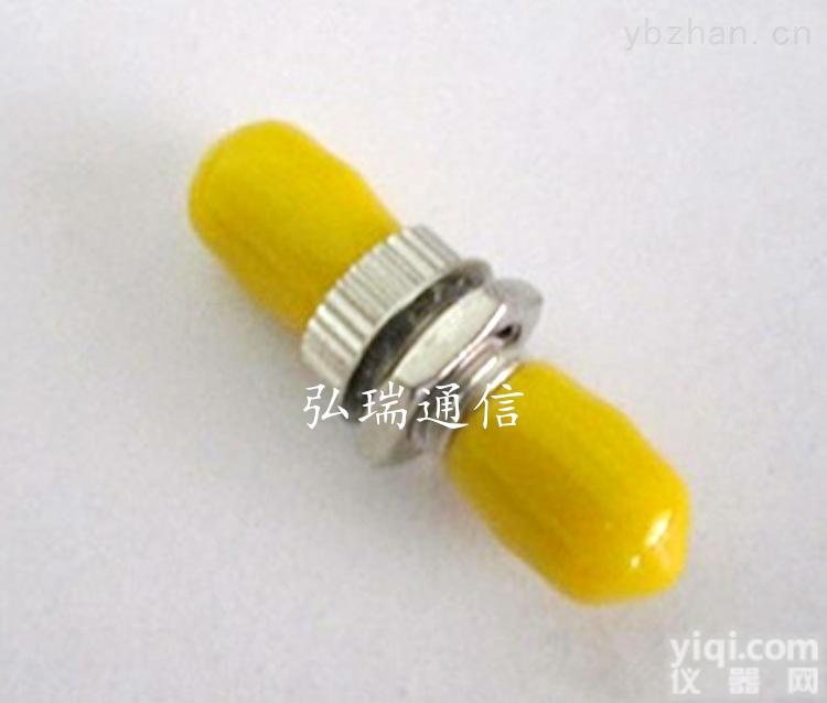 弘瑞ST-ST光纤耦合器<em>法兰</em>盘<em>适配器</em>单工电信级陶瓷A级黄色st