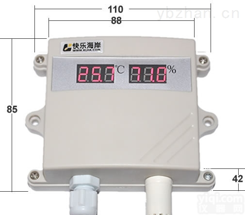 <em>温湿度</em>  快乐海岸 KD21V10 室内LED显示<em>温湿度</em>0-10V电压<em>变送器</em>