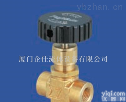 日本FUJIKIN <em>富士</em>金黄铜针型<em>断流</em>阀 代理销售 厦门企佳流体