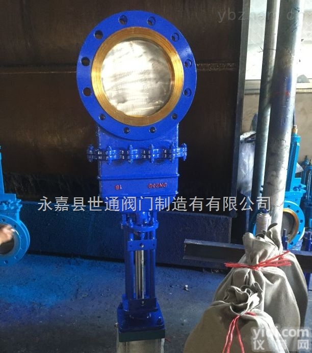 DMZ73X-10C  气动带盖<em>铸钢</em>刀型<em>闸阀</em>DN250暗杆<em>刀闸</em>阀煤气<em>闸阀</em>污水阀