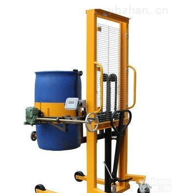 带称重<em>堆高车</em>报价/<em>油桶</em>360度翻转倒料电子秤直销