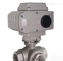 Q914F/Q915F  Q914F/Q915F电动三通内螺纹<em>球阀</em>，丝扣电动<em>球阀</em><em>上海</em><em>阀门</em>厂家