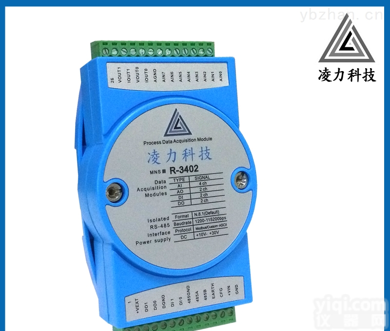R-3402  模拟量<em>采集</em>输出<em>模块</em>数字量<em>模块</em>RS<em>485</em>通讯