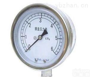 <em>YE</em>-100Z-B  <em>膜盒</em>压力表\<em>YE</em>-100\-6-0KPA M20*1.5 1.5级/1.6级 <em>径向</em>