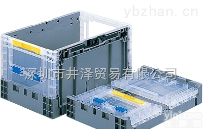 <em>零件</em>盒  SANKO三甲盖子连体折叠塑料盒半透明<em>零件</em>盒<em>日本</em>三甲