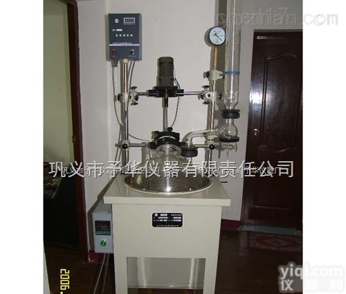 YDF  YDF-10L单层玻璃<em>反应釜</em>优质<em>供应商</em>含税包邮