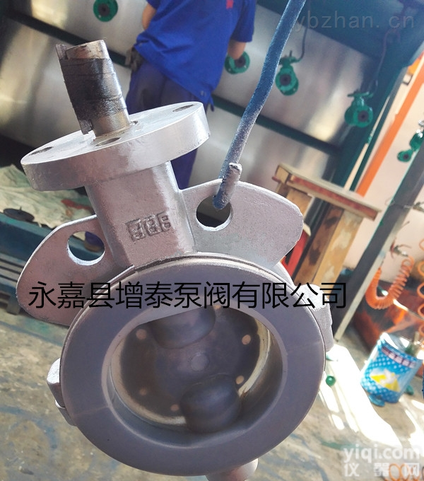 D371F46  D371F46手动衬氟<em>对夹</em>蝶阀<em>耐腐蚀</em>耐高温四氟<em>对夹</em>瓯北厂家永嘉增泰