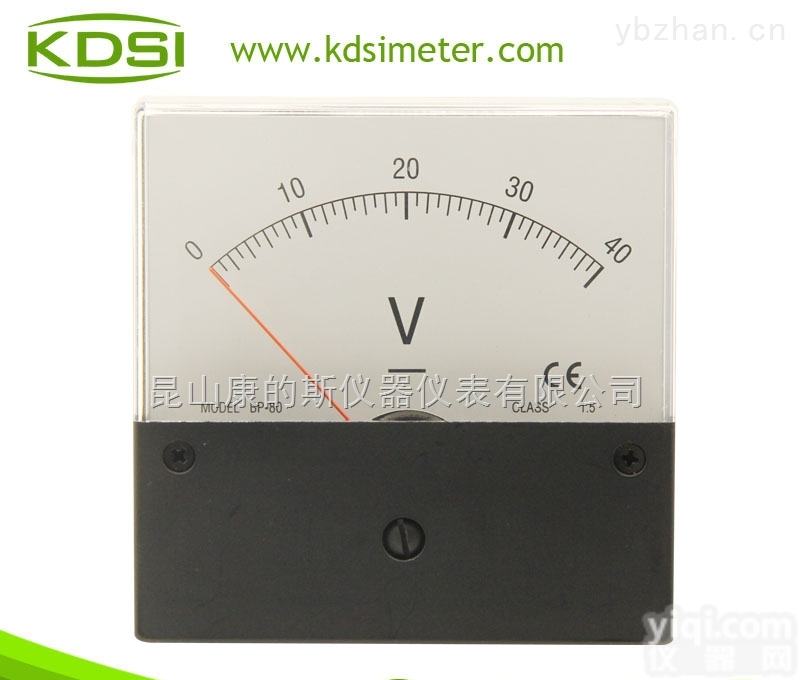 BP-80 DC40V  <em>指针式</em>直流<em>伏特</em>表 BP-80 DC40V 黑盖