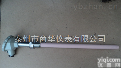 刚玉管R型铂铑<em>热电偶</em>固定螺纹<em>安装</em>WRQ-220