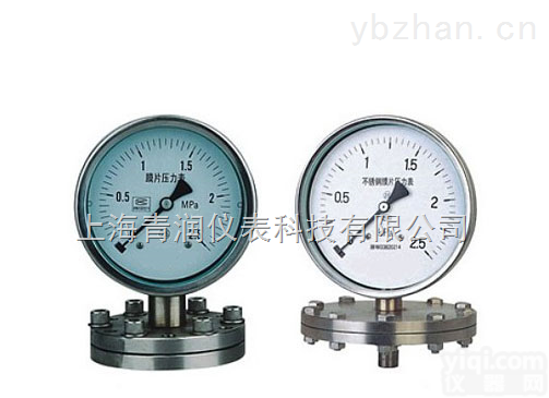 YP<em>系列</em><em>膜片</em><em>压力表</em>