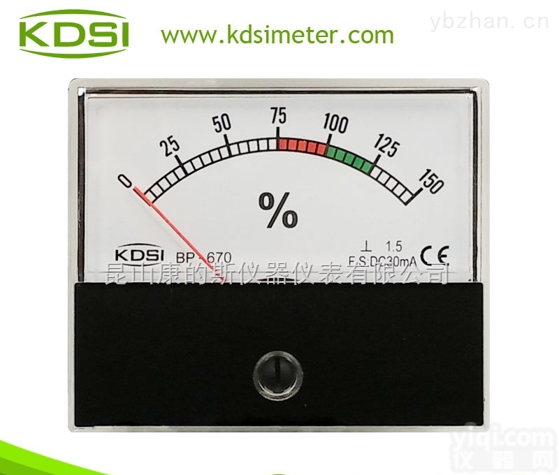 BP-670 DC30mA <em>150</em>%  指<em>针式</em>百分比负载表 BP-670 DC30mA <em>150</em>%直流电流表