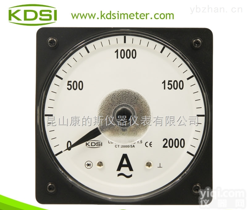 LS-110  指针式广角度交流<em>电流表</em> LS-110 AC2000/5A <em>船用</em>电流测量仪表