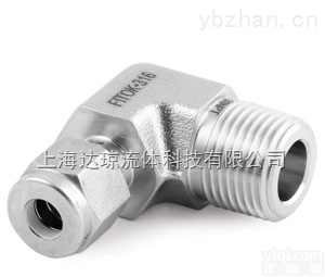 SS-LM-ML12-NS8<em>卡套</em>阳螺纹<em>弯头</em>-美国FITOK（飞托克）总经销上海达琼流体 现货供应