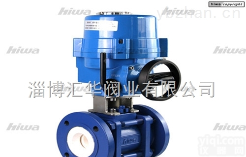 山东<em>淄博</em>博山耐高温耐<em>高压</em>电动全衬陶瓷球阀厂家价格