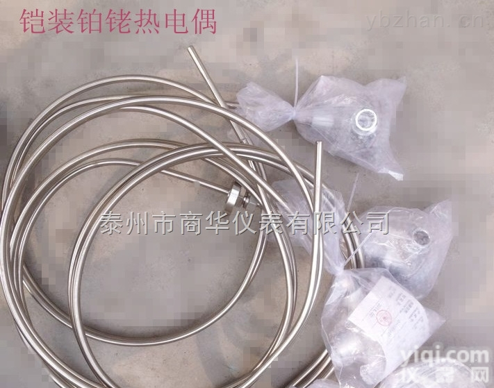 GH3039<em>耐高温</em>金属<em>探头</em>铠装铂铑热电偶WRPK-104