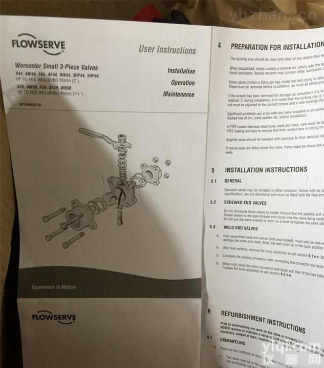 10AW44  <em>美国</em><em>福斯</em>球阀 <em>福斯</em>手动球阀