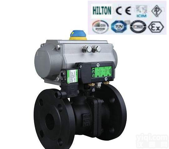 进口气动<em>铸钢</em>法兰球阀 <em>美国</em>希尔顿品Pai