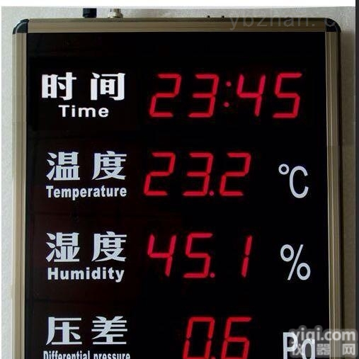 HTTRET  <em>压差</em>温<em>湿度</em>显示屏